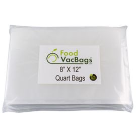 200 Vacuum Sealer Bags 8X12 Quart Food Vac Storage for Food Saver, Seal a  Meal