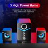 USB Computer LED Speakers Stereo Bass Subwoofer Wired 3.5mm Jack For Desktop PC