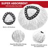 8 Pack Microfiber Spin Mop Replacement Heads for Floor Tile Tile & More