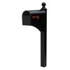 Gibraltar Mailboxes Elite Large Capacity Galvanized Steel Black, Post-Mount Mailbox, E1600B00