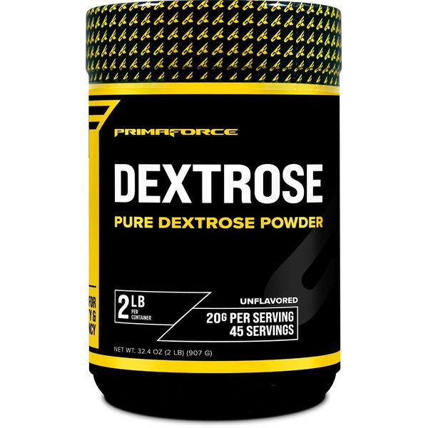 PrimaForce Pure Dextrose Powder (2 LBS) Unflavored - Pre Workout Supplement