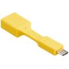 OTG Cable, Connector Cable, Micro USB Converter USB Type A Female Data Transfer Charging Cable OTG Adapter, Yellow,2 Pack