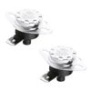 Fielect KSD301 Thermostat Temperature Control Switch,Adjust Snap Disc Temperature Switch 125°C Normally Closed 2 Pcs