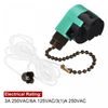 sourcing map Pull Chain Switch 3 Speed 4 Wire Replacement with Extension String for Ceiling Fan Lamp Light Green Bronze