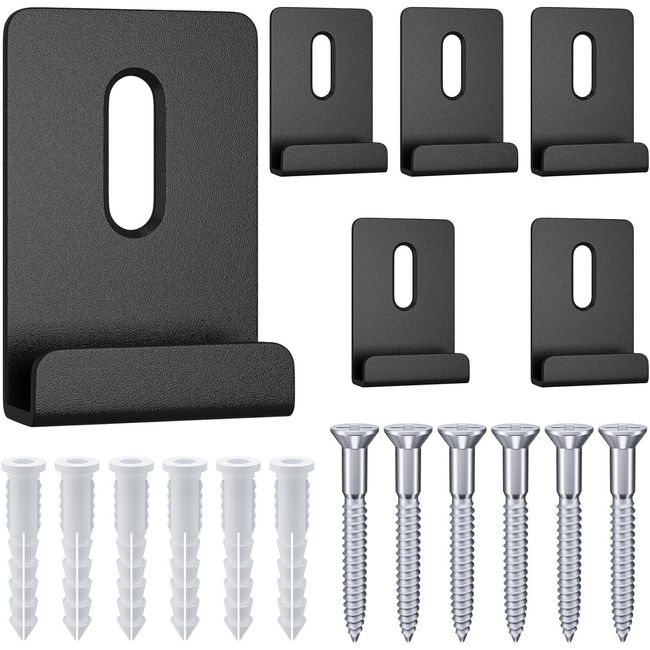 6 PCS Metal Mirror Clips, Mirror Hanger Clip Kit Large Heavy Retainer Clips