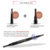 NICEFACE Eyebrow Pencil Black Double Ended Precision Waterproof Brow(Black #1)