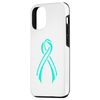 iPhone 15 Simple ribbon minimalist Cervical Cancer Awareness Case