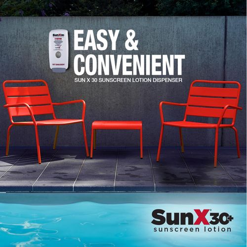 CoreTex Sun X 30+ SPF Oil Free Sunscreen Lotion (750 mL Replacement Bladder ONLY) - 750mL Refill Bag of Broad Spectrum (UVA/UVB) Oil Free Sunscreen Lotion