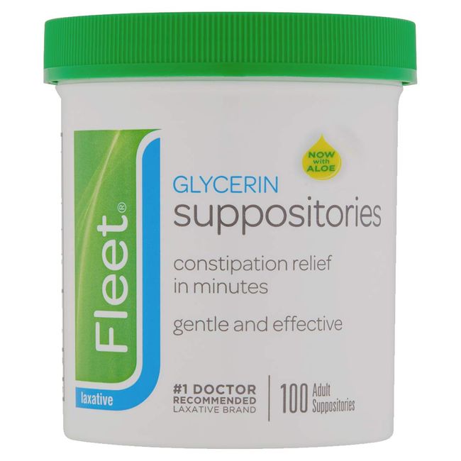 Fleet Glycerin Suppositories with Aloe Adult Size
