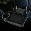 Car Back Seat Organizer Storage Tray Table Cup Holder Phone Mount Universal