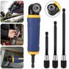 Extension Screwdriver Socket Adapter 90 Degree Right Angle Drill Attachment Tool