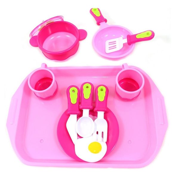 Pink Breakfast Cookware Playset For Kids