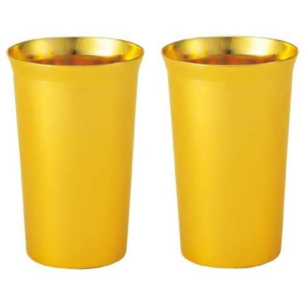 Gold and Sparkling "Gold (konzi For) Pair Tumbler Set" Gift Boxed Father's Day Gift for Someone Special