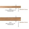sourcing map 20x23mm Drawer Knobs, 4pcs Aluminum Alloy Wardrobe Pull Handles Silver Tone