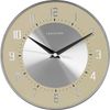 Deco Domed Clock, Cream - 20.5cm