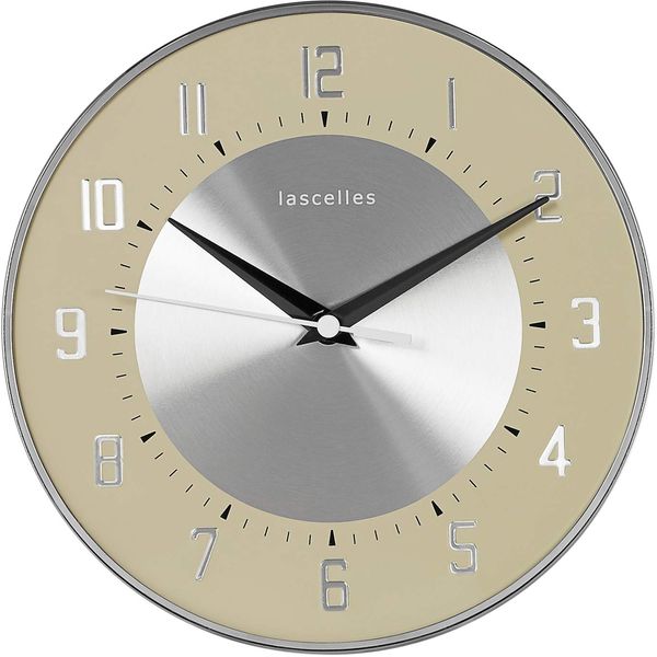 Deco Domed Clock, Cream - 20.5cm