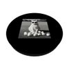 Funny Cat Wearing Sunglasses On The Golf Course PopSockets Swappable PopGrip