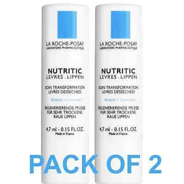 La Roche-Posay Nutritic Lip Balm Very Dry Lips Transforming Care 4,7ml 2 Pack