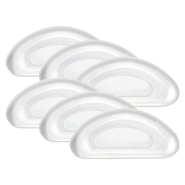 Comolife Soft Glasses Nose Pads, 6 Pieces, Silicone Cushion, Transparent Type, Prevents Glasses Marks, Prevents Slipping, Keeps Glasses in Place, Unnoticeable