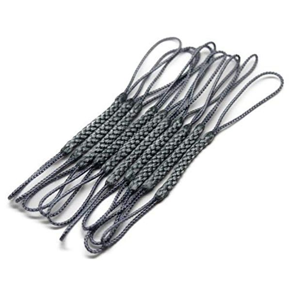Rayon Double Base String Set of 10 for Straps, Netting Cords, Amulet (Gray)