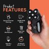 GROOMIE Crispy AF Full Grooming Kit for Bald Men - Includes BaldiePro Electric Razor, Pre-Shave Oil, Aftershave Serum, Deodorant, Case, Charging Cable and Shaving Accessories - 5 Blades