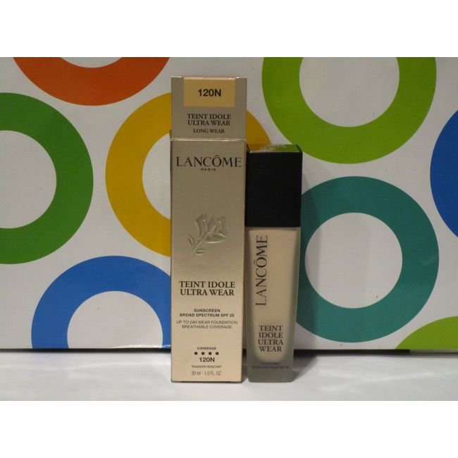 LANCOME ~ TEINT IDOLE ULTRA WEAR LONG WEAR FOUNDATION ~ # 120 (N) ~ BOXED