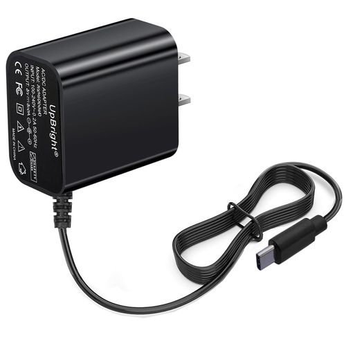 UpBright USB-C 5V AC/DC Adapter Compatible with Oklar W1101L C02 Blood Pressure Monitors Home Use Rechargeable Cuff Wrist Digital BP Machine LED Display USB Type C 5VDC Power Supply Cord Cable Charger