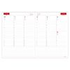 Daigo E1115 2025 Planner, Appointment Weekly Vertical, Black, Starts March 2025