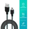 Mcbazel PS3 Charging Cable, 2 Pieces, 1 m PS3 Controller, Charging Cable, Mini USB Cable for Sony PS3 / PS3 Slim / Dualshock 3 Controller