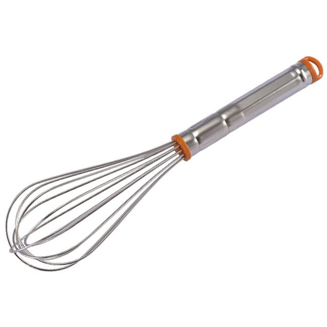 Sannou Japan SN4890 Food Utensils, Whisk, Baking, Confectionery, Whipper, Commercial Use, 17.3 inches (43.8 cm), 15 inches (43.8 cm), Silver