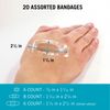 Nexcare Waterproof Clear Bandages, Germproof, Assorted Sizes, 20 Count (Pack of 4)