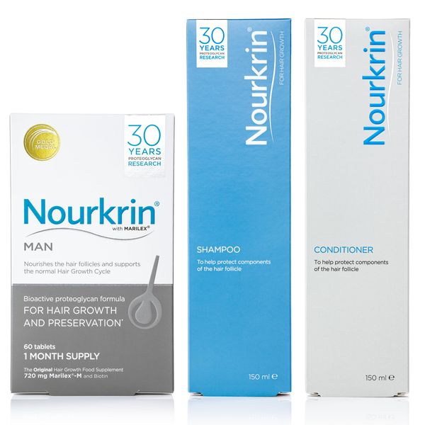 Nourkrin Man Value Pack with Free Shampoo and Conditioner