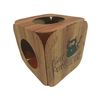 Cat FurNature - Cardboard Cat Cube - Wood Effect