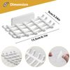 2-Pack Wall-Mounted Soap Dish with Drain & Hook – No-Drill Soap Holder for Bathroom & Kitchen Sink (White)