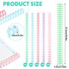 50 Pcs Plastic Binding Combs 1/2" Diameter 30 Ring Comb Binding Spines for Document Organization－85 Sheet Capacity（Multi-Color）