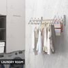 Wall Mounted Clothes Drying Rack Stainless Steel Retractable Laundry Drying Rack