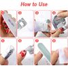 YIAGUN Foil Nail Wraps Remover, 100 PCS Nail Foil Aluminium Wraps, with Pre-Attached Lint-Free Cotton Pads for Fast & Gentle Soak Off Gel Polish Removing