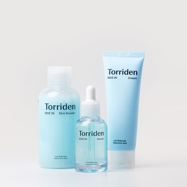 Toriden Dive-in Moisture Boosting 3-piece Set (Skin Booster + Serum + Cream)