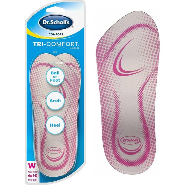 Dr. Scholls Tri-Comfort Insoles Womens (Size 6-10) (3 Pack)