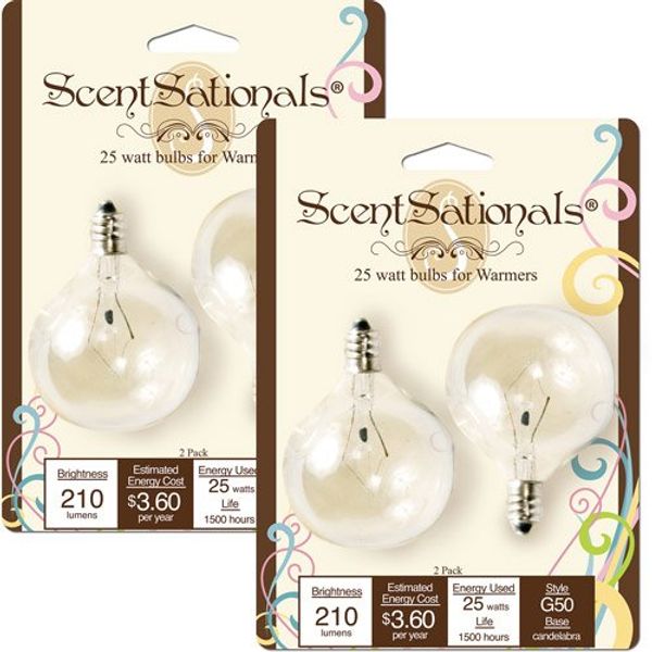 25W Light Bulbs, 2pk-ScentSationals