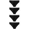 NEXT Bikinislip mit Logo und Baumwolle, 4er-Pack Schwarz 50