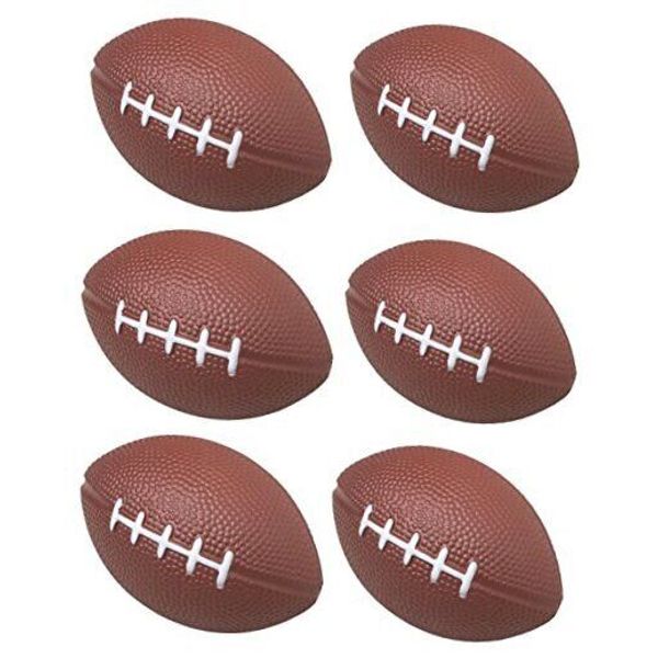 1 Dozen 4" Foam Mini Football Stress Balls, Mini Sport Balls, Superbowl