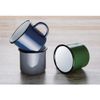 Olympia Enamel Green Black Mug 350Ml 1225Oz Serving Cup Tableware Restaurant 6pc