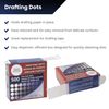 Pacific Arc Professional Blank Drafting Dots 7/8", Roll of 500 Dots per Box