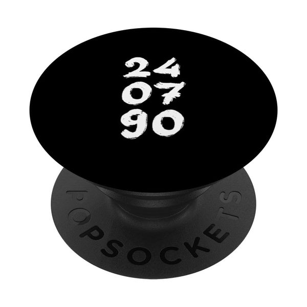 24.07.90 - Birthdate Design with Birth Day.Month.Year PopSockets Swappable PopGrip