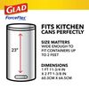 Glad ForceFlex Tall Kitchen Drawstring Trash Bags, 13 Gallon, Gain Fresh Clean 