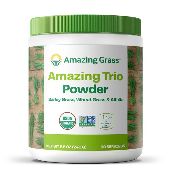 Amazing Grass Greens Trio: Greens with Wheatgrass, Alfalfa, & Barley Grass, R...