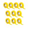 3M Temflex Multi-Purpose Vinyl Electrical Tape 165 3/4in x 60ft Yellow 10 Rolls