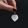 Ancient Wisdom Selenite Heart Pendant