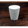 Empty Plastic Deodorant Containers - 2.5 oz (75g) Bottom-Fill Oval (Matte-White, 11-Pack)